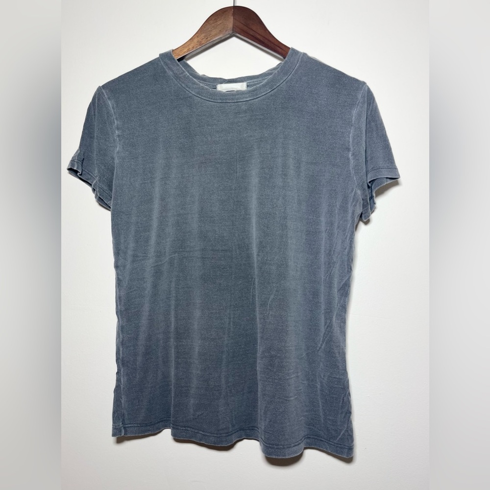 ALTAR’D STATE Pebble Black Plain Crewneck‎ Lightweight Tee | Small